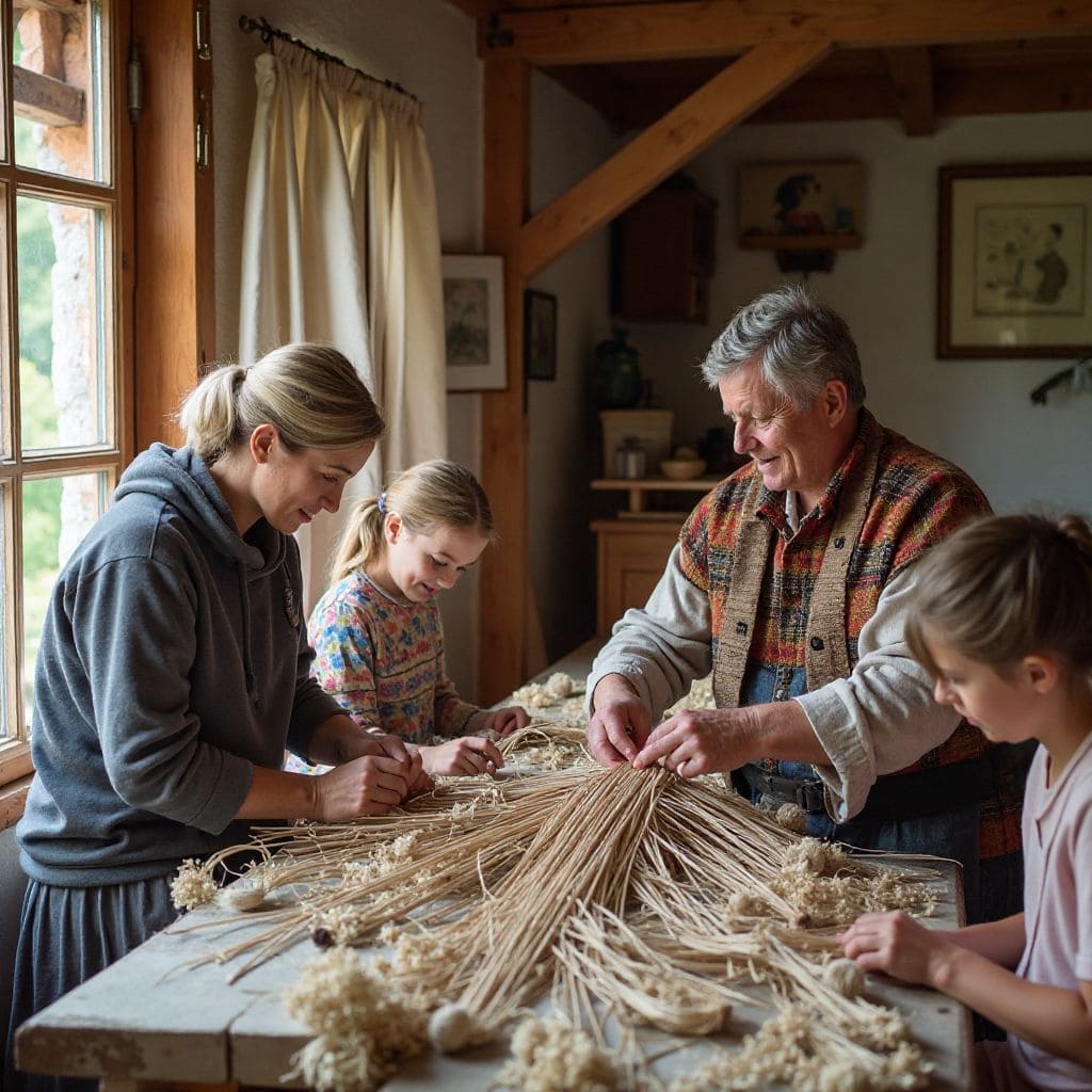 Traditional Romanian crafts workshop